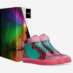 Vintage Rainbow Basketball Hightop (Womens)
